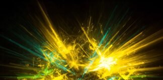 Warm Energy Colors Image: Yellow, Green, Blue Power