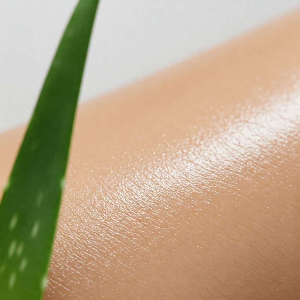 Smooth, radiant skin close-up
