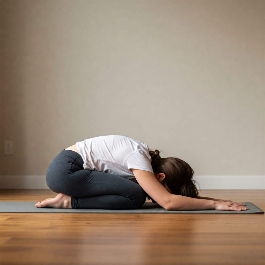 Beginner in Child's Pose