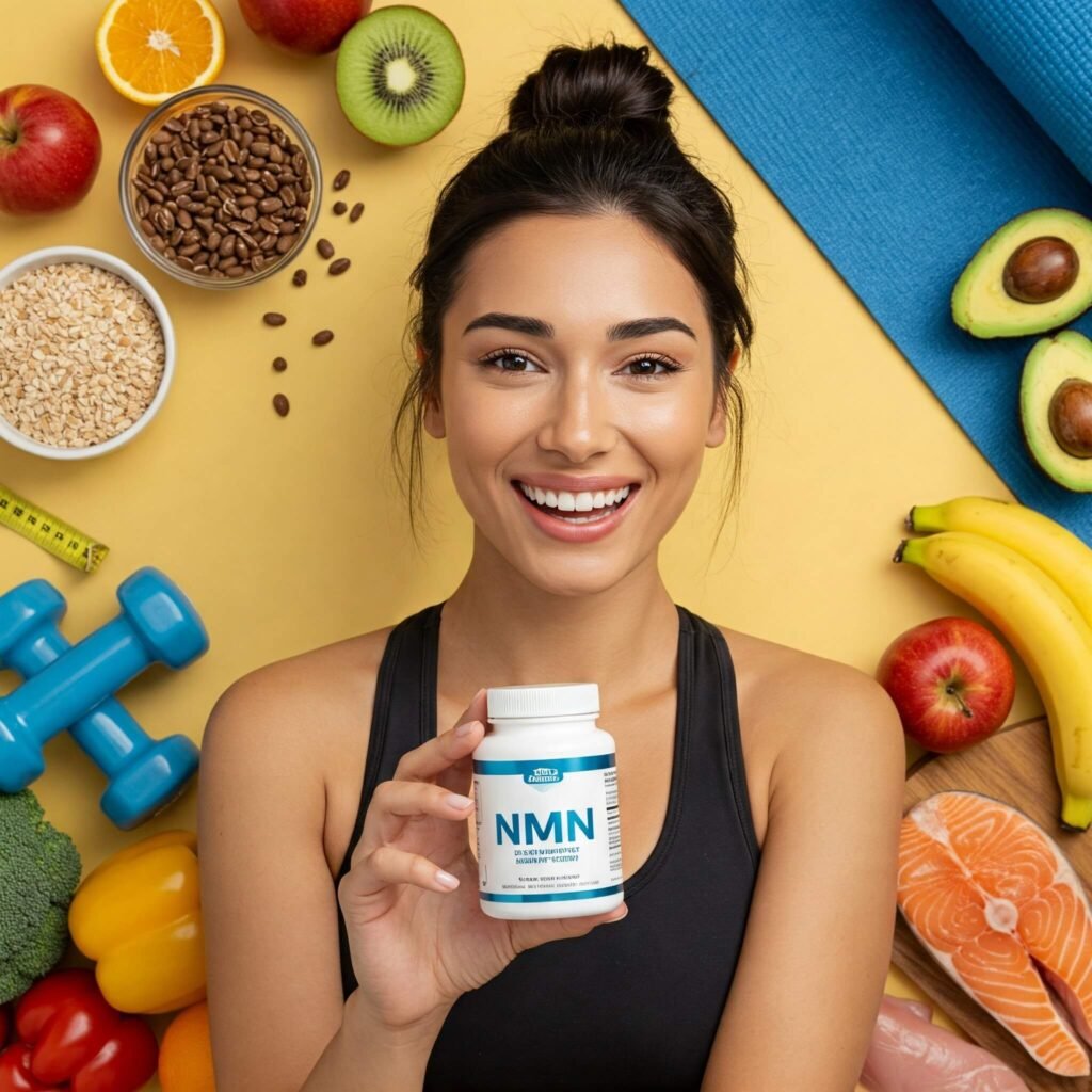 Lifestyle shot: NMN supplement for health and fitness