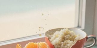 Exfoliation Methods You Need to Try for a Fresh, Radiant Complexion Half-peeled tangerine dripping onto an arm with a sea-salt scrub.