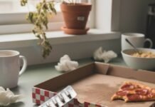 Apple Cider Vinegar Pills: The Health Hack You’re Not Using Yet Blister pack of pills, pizza, and a "still gassy" note on a kitchen counter.