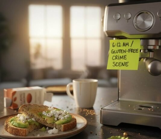 Gluten-Free Diet Guide: How to Live Your Best Gluten-Free Life "Gluten-free breakfast crime scene at 6:12 a.m."