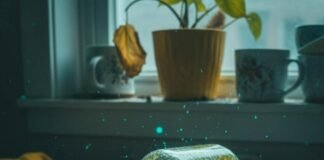 Sea Moss Supplement Benefits: The Superfood You Need to Know About Sea moss gel spills next to a cracked phone and wilted plant.