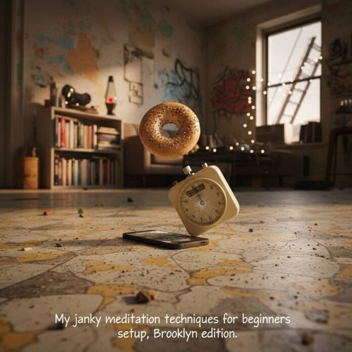 Brooklyn meditation setup.