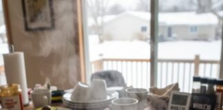 Whole30 Diet: A 30-Day Challenge for Transforming Your Health "Steaming bone broth on a cluttered kitchen counter."